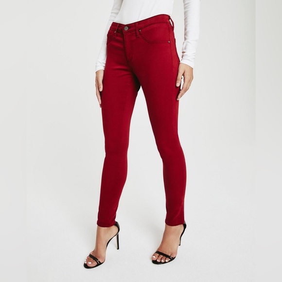 AG Red Adriano Goldschmied The Stevie Ankle Skinnny Leg Jeans 25R - Picture 4 of 8